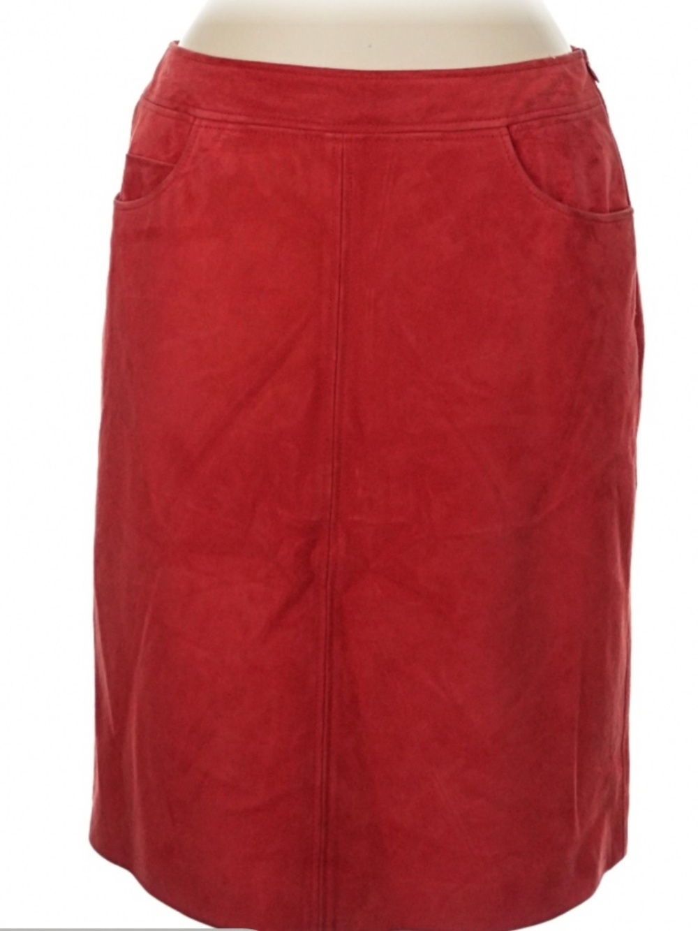 Red Escada Suede skirt
